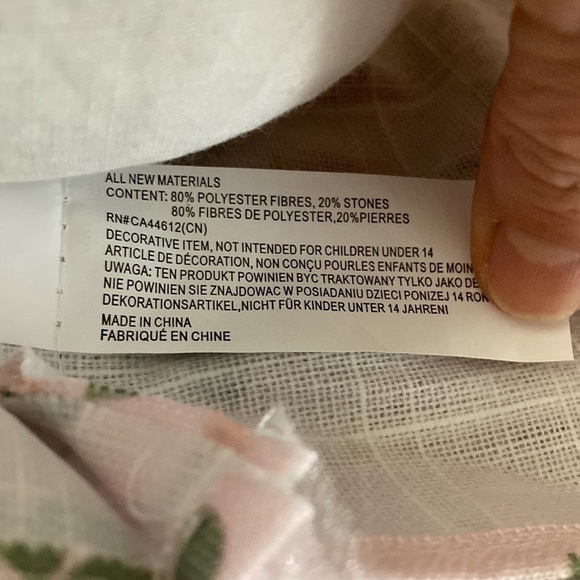 NEW! FARMHOUSE SPRING STUFFED PIG IN PINK FLORAL GOWN & BALLERINA SLIPPERS - Picture 7 of 12